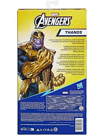 Figurine thanos 30 cm, jouet avengers titan hero series pour enfants à partir de 4 ans, marvel