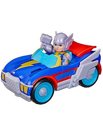 Figurine thor 7,5 cm avec véhicule foudremobile - hasbro avengers
