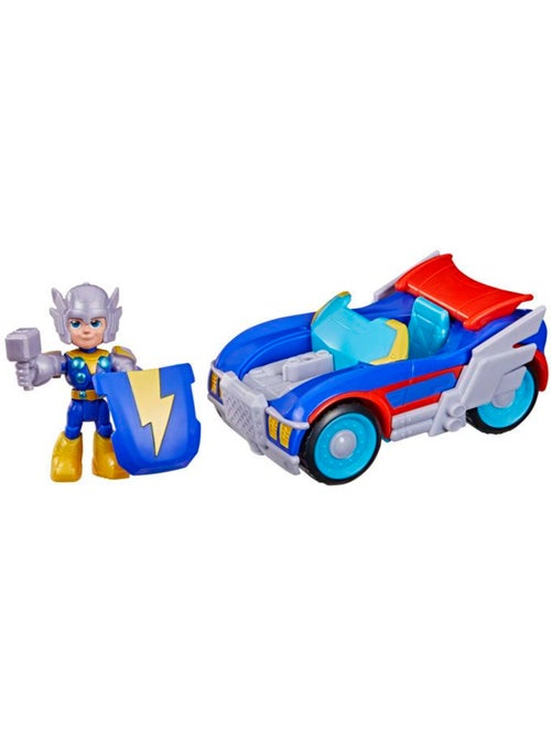 Figurine thor 7,5 cm avec véhicule foudremobile - hasbro avengers - Kiabi