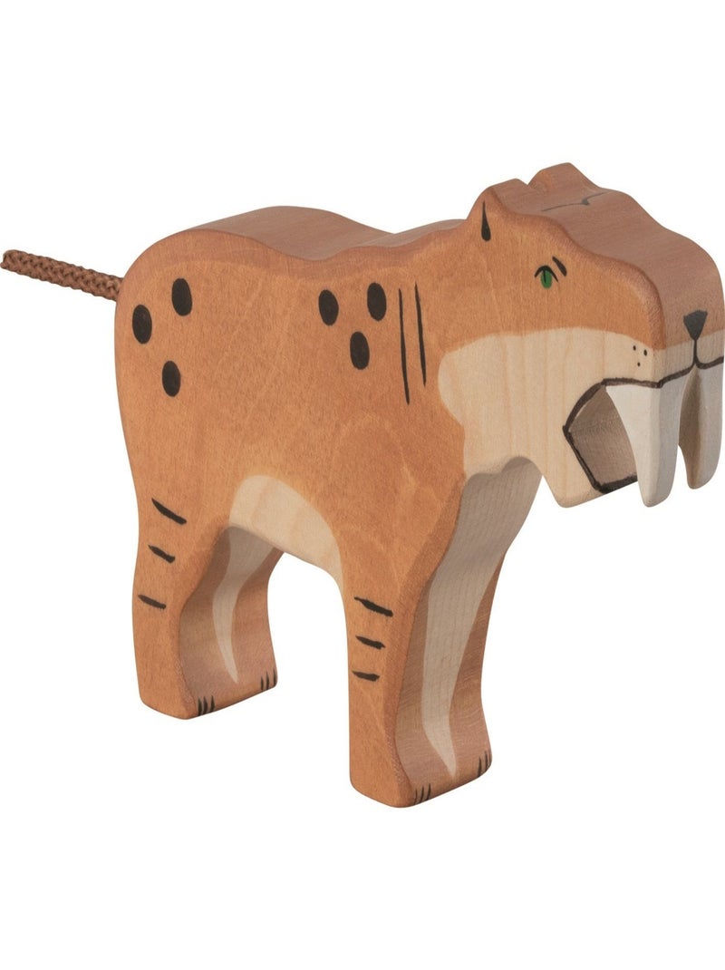 Figurine Tigre à dents de sabre Marron - Kiabi