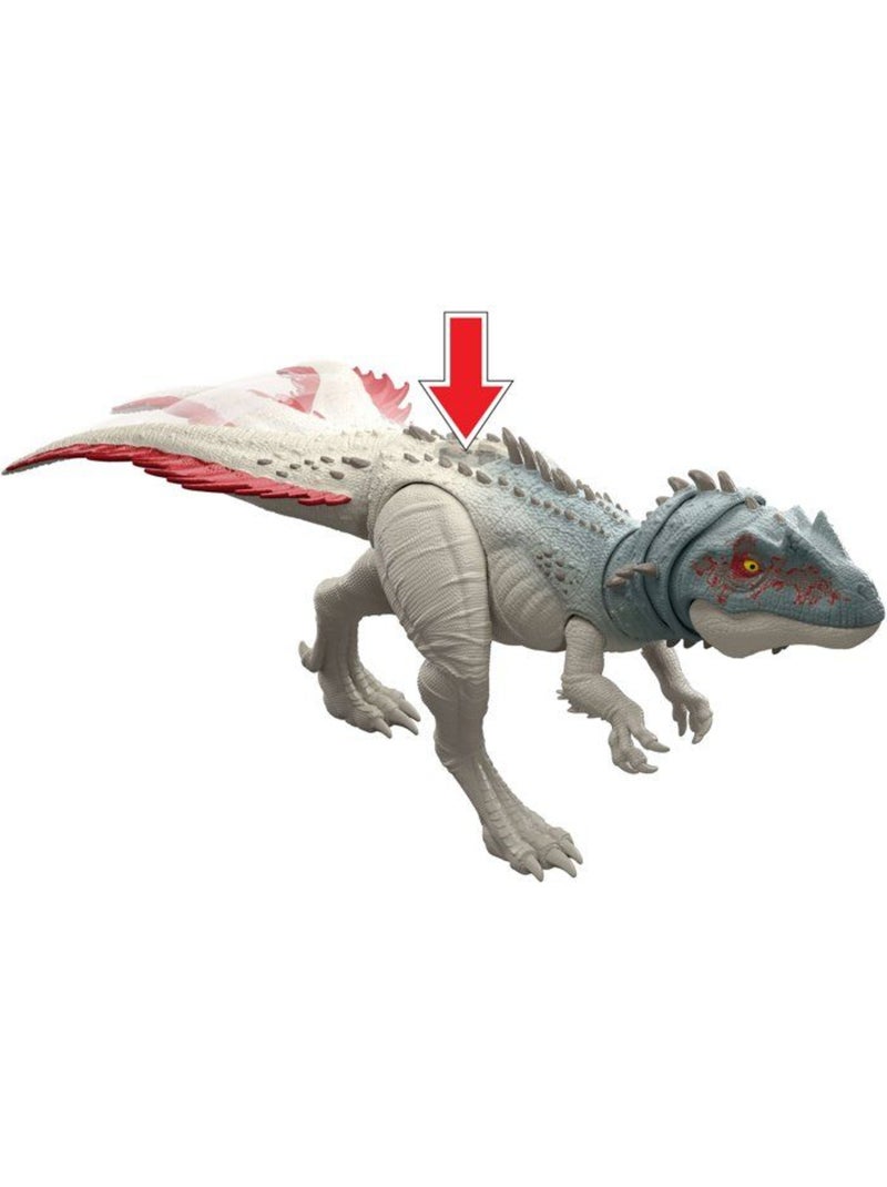 Figurine torvosaurus grande échelle, queue défensive - jurassic world Blanc - Kiabi
