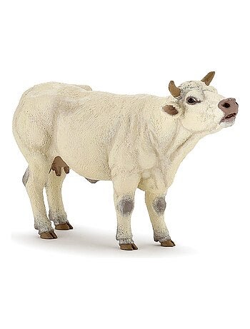 Figurine vache charolaise meuglant - Kiabi