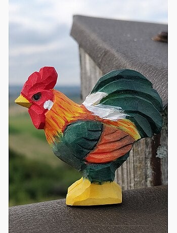 Figurine vache coq