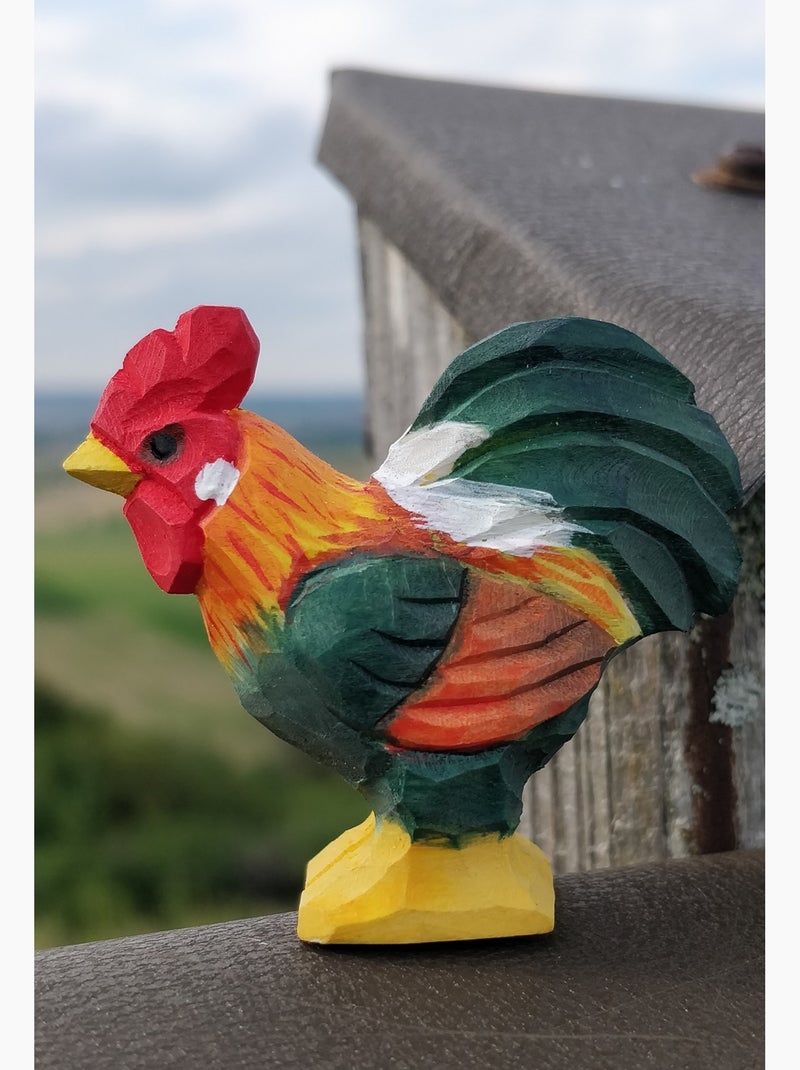 Figurine vache coq Rouge - Kiabi