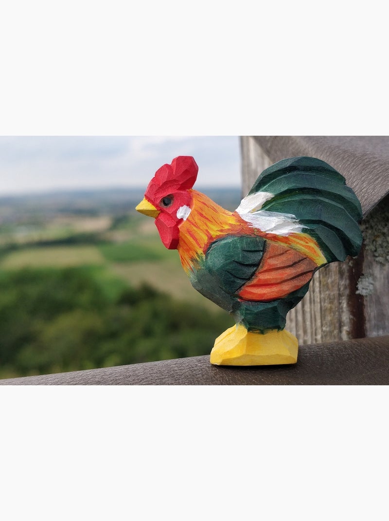 Figurine vache coq Rouge - Kiabi