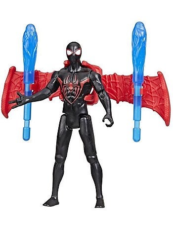 Figurine & véhicule - miles morales bolide de course remix - hasbro marvel