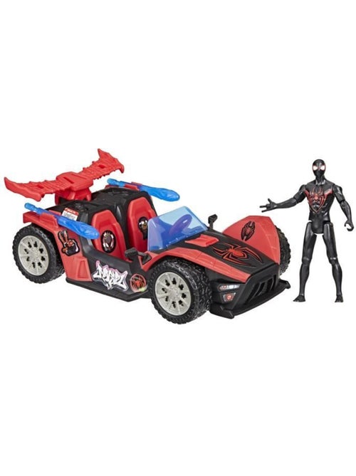 Figurine & véhicule - miles morales bolide de course remix - hasbro marvel - Kiabi