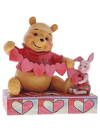 Figurine Winnie l'Ourson et Porcinet - Coeur