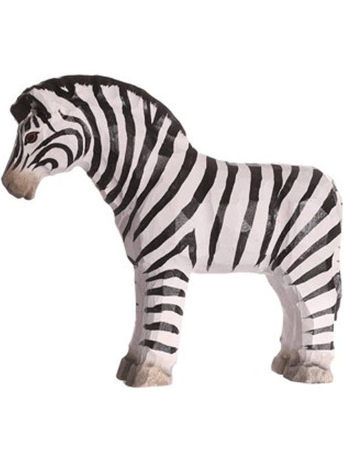 Figurine zébre en bois - Kiabi