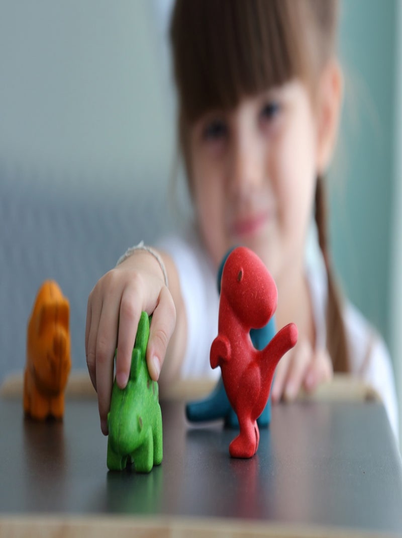 Figurines - 4 dinosaures Vert - Kiabi