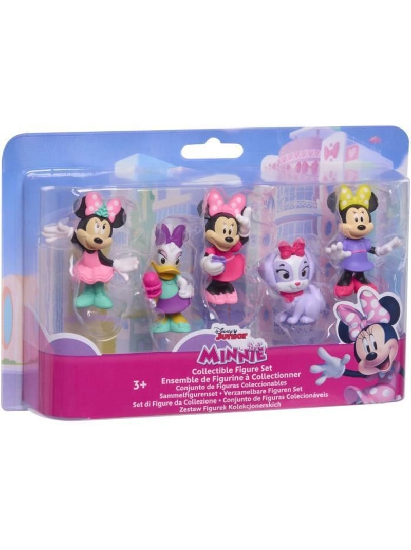 Figurines - disney minnie mouse - pack de 5 figurines minnie mouse - non articulées, 6 cm Multicolore - Kiabi