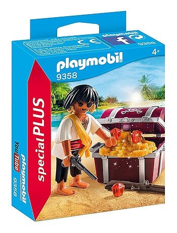 Figurines - Pirate avec coffre au trésor