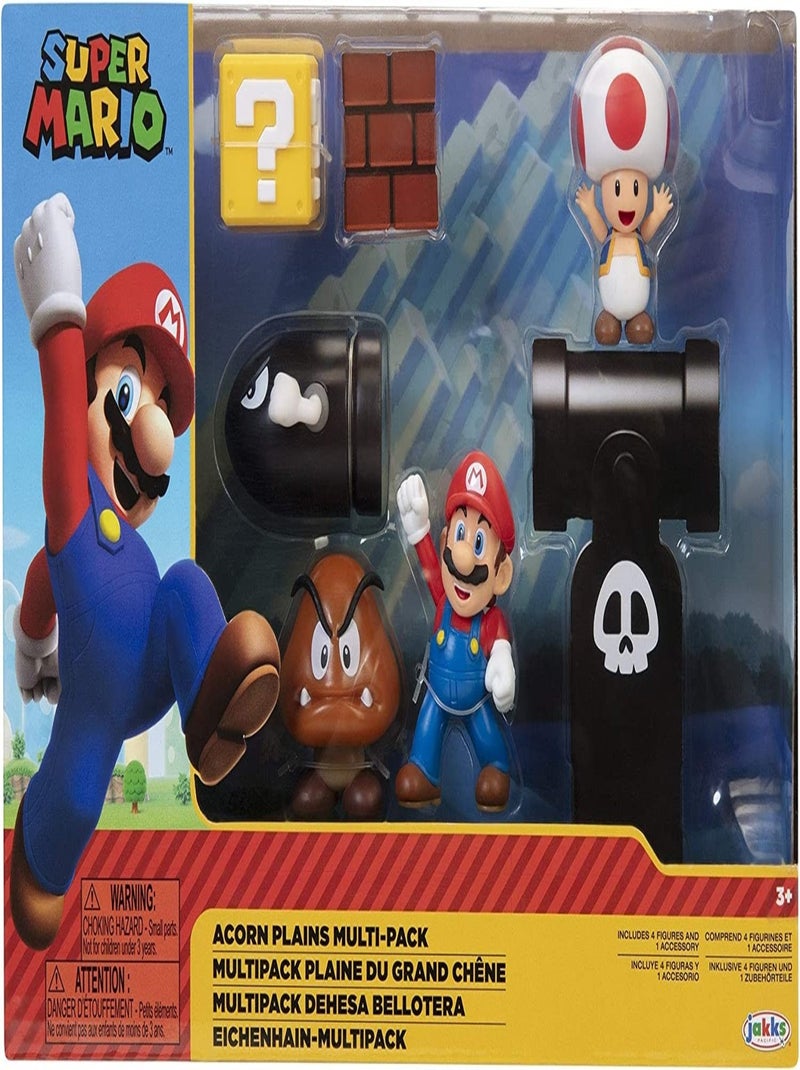 Figurines - Super Mario - Coffret 5 Figurines - Jakks Pacific Multicolore - Kiabi