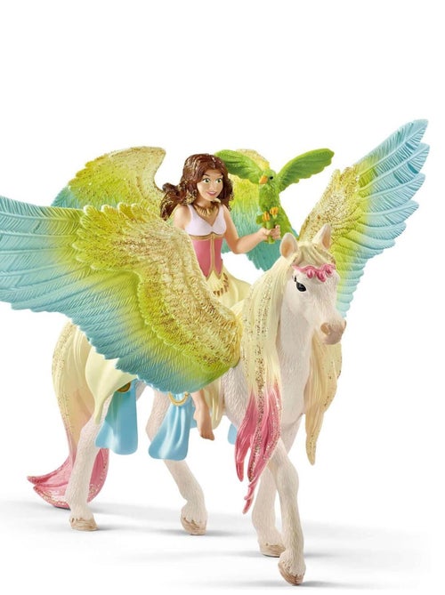 Figurines Bayala : Fée Surah avec un pégase scintillant - Kiabi