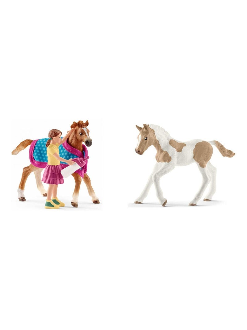 Figurines de chevaux Poulain (Poulain avec couverture, Paint Horse) N/A - Kiabi