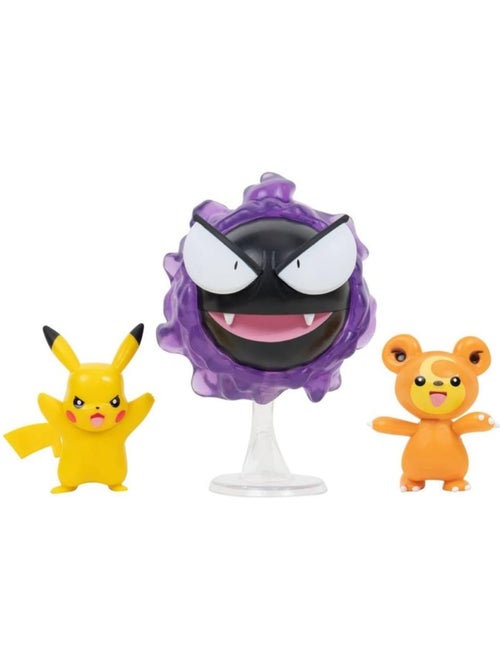 Figurines de Combat Teddiursa, Pikachu, Nebulak - Kiabi