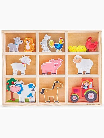 Figurines en bois Animaux Ferme