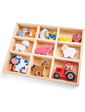 Figurines en bois Animaux Ferme