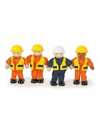 Figurines en bois Bâtisseurs