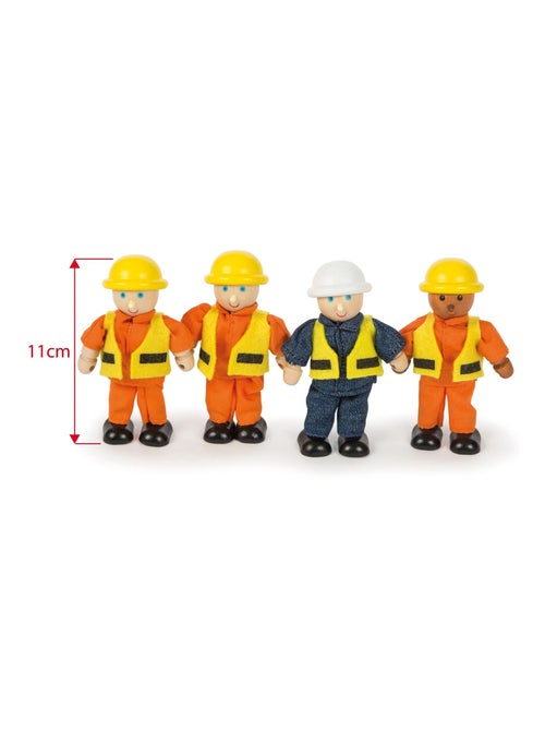 Figurines en bois Bâtisseurs - Kiabi