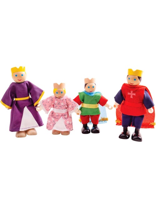 Figurines en bois famille royale - Kiabi
