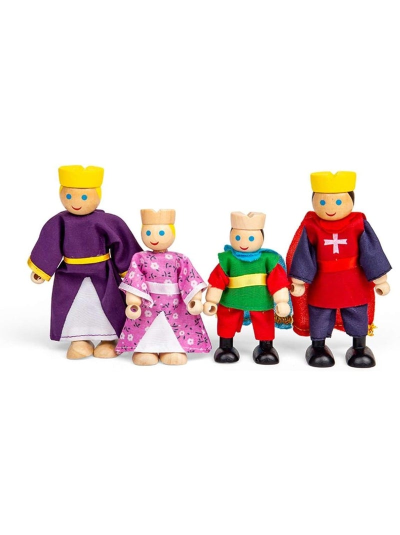 Figurines en bois famille royale Rouge - Kiabi