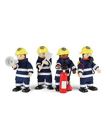 Figurines en bois Pompiers