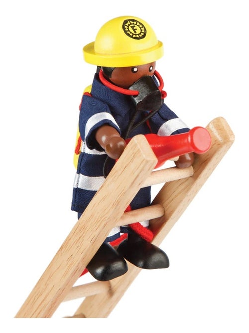 Figurines en bois Pompiers - Kiabi