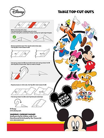 Figurines en carton Disney Mickey & ses amis 20 cm