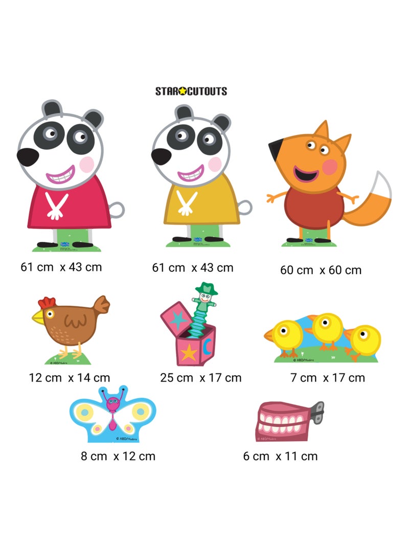 Figurines en carton pack loisirs créatifs Peppa Pig : Freddie, Peggie et Pandora Multicolore - Kiabi
