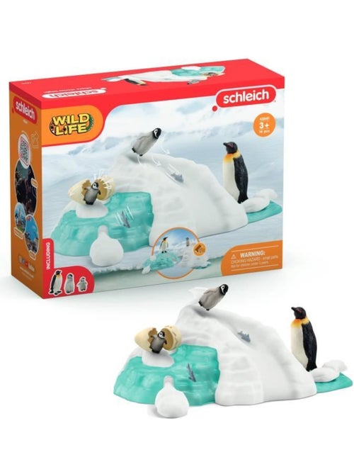 Figurines famille pingouin sur la banquise, schleich 42661 wild life, pour enfant dès 3 ans - Kiabi