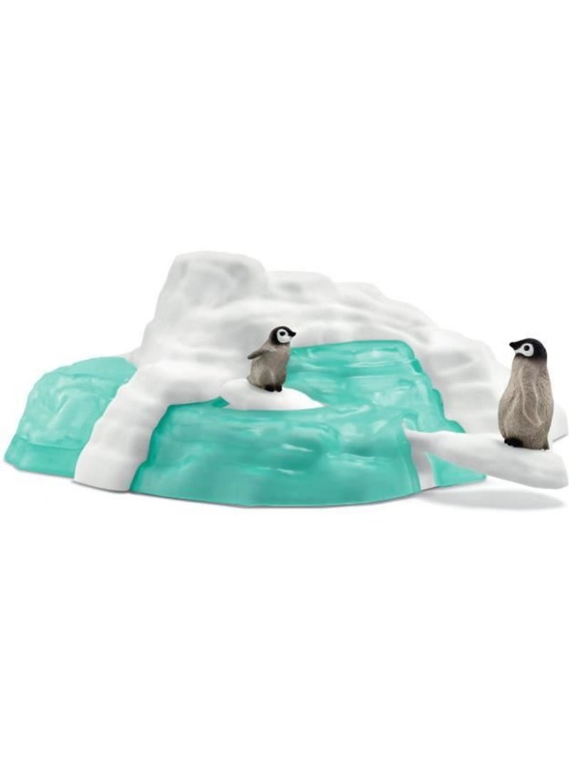Figurines famille pingouin sur la banquise, schleich 42661 wild life, pour enfant dès 3 ans Marron - Kiabi