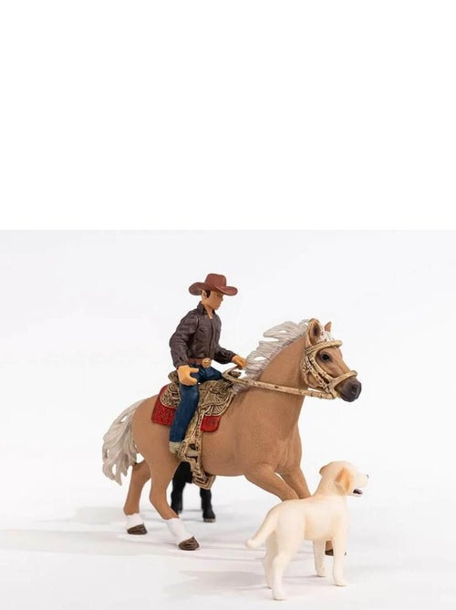 Figurines Farm World : Aventures d'équitation Western - Kiabi