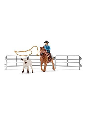 Figurines Farm World : Equipe de Cowboy et leurs lassos