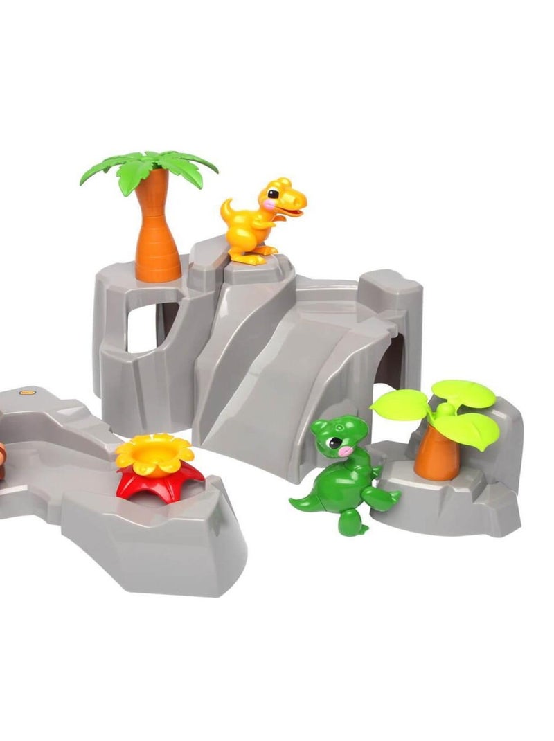Figurines First Friends : Ensemble Dinosaures et montagne N/A - Kiabi