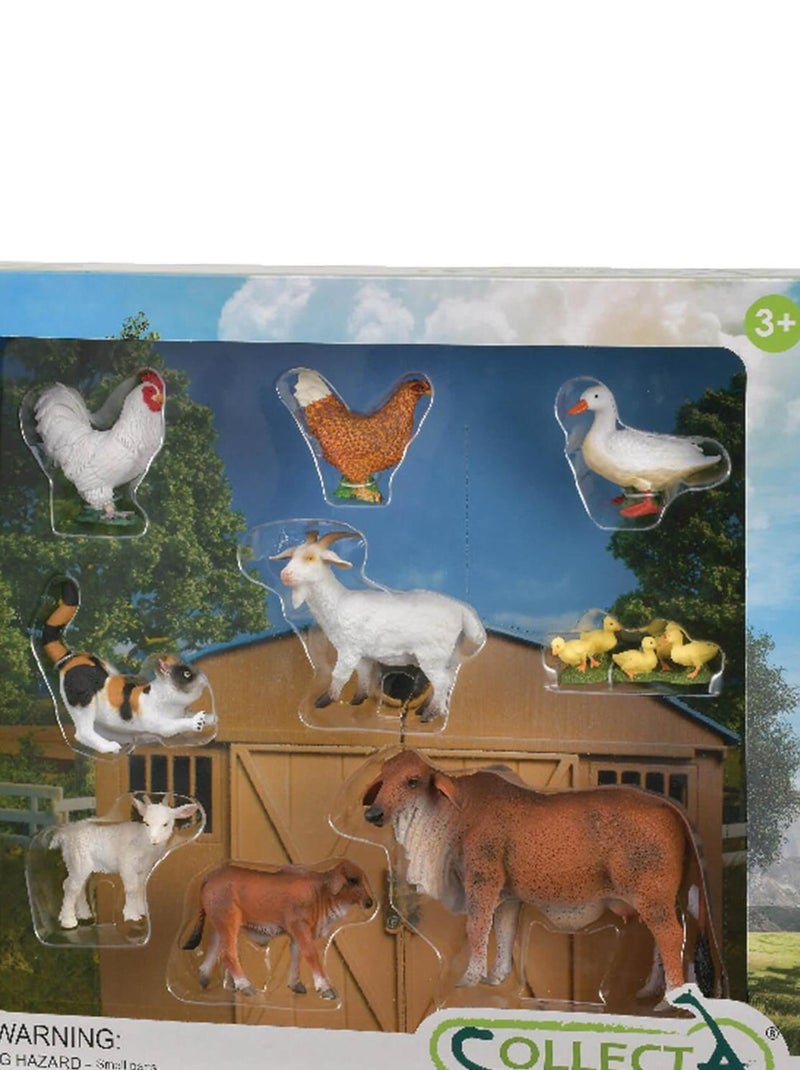 Figurines La Ferme : Set de 9 Animaux De La Ferme N/A - Kiabi