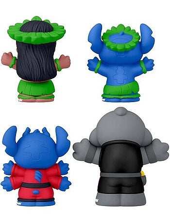 Figurines lilo et stitch, little people, coffret disney 4 figurines, jfc77, dès 3 ans