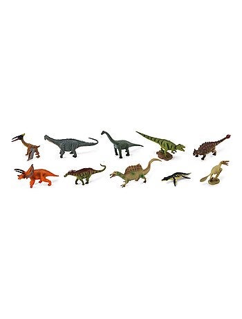 Figurines Mini - Préhistoire :  Set de 10 mini Dinosaures - Kiabi