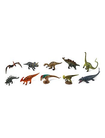 Figurines Mini - Préhistoire :  Set de 10 mini Dinosaures - Kiabi
