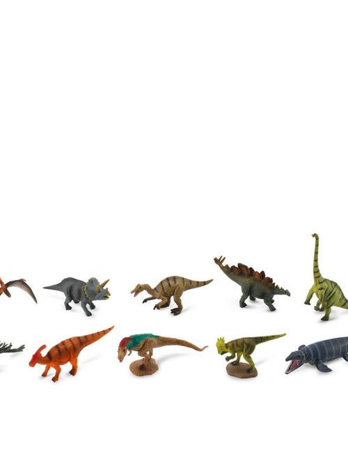 Figurines Mini - Préhistoire :  Set de 10 mini Dinosaures - Kiabi
