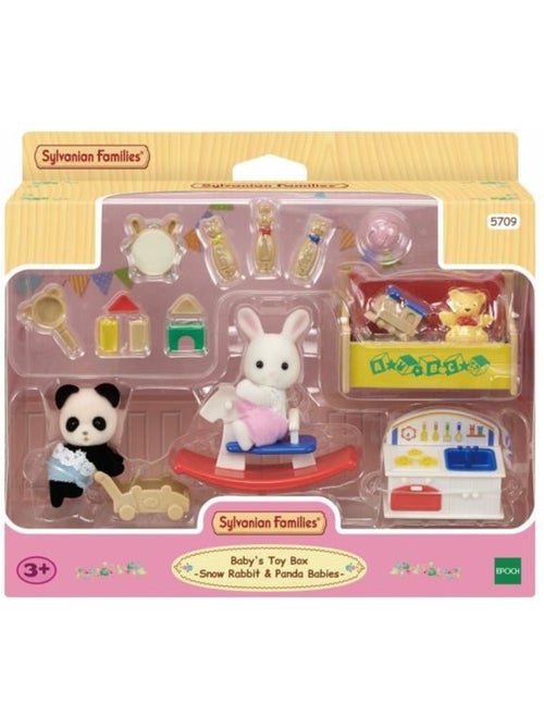 Figurines miniatures - sylvanian families - le coffre à jouets des bébés - Kiabi