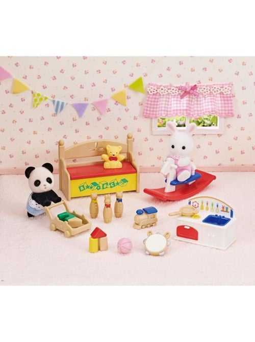 Figurines miniatures - sylvanian families - le coffre à jouets des bébés - Kiabi