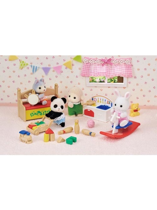 Figurines miniatures - sylvanian families - le coffre à jouets des bébés - Kiabi