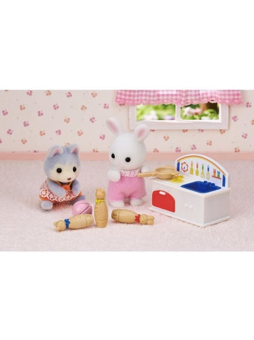 Figurines miniatures - sylvanian families - le coffre à jouets des bébés - Kiabi