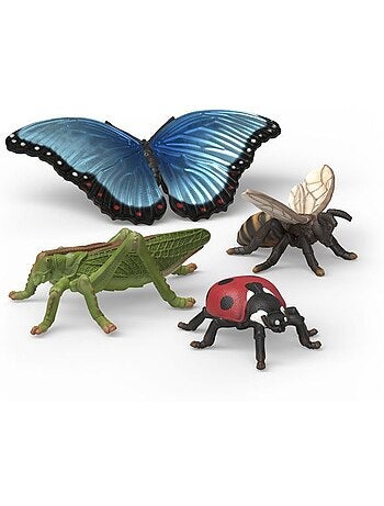 Figurines set découverte : les insectes - schleich 42741 - gamme wild life