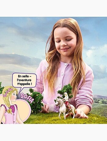 Figurines sofia et blossom, schleich 42713 horse club, dès 4 ans