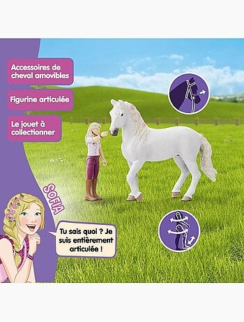Figurines sofia et blossom, schleich 42713 horse club, dès 4 ans