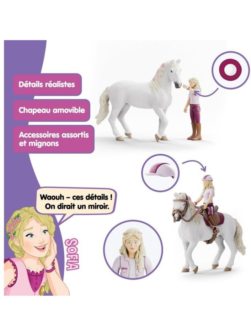 Figurines sofia et blossom, schleich 42713 horse club, dès 4 ans Blanc - Kiabi