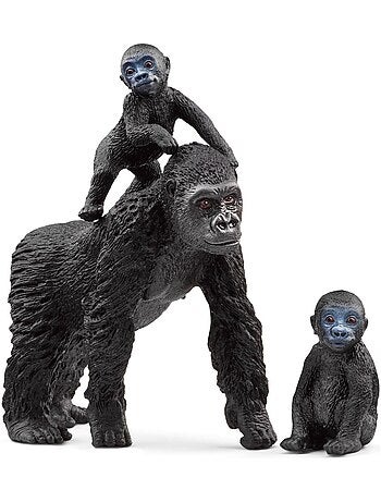 Figurines Wild Life : Famille de Gorilles des Plaines