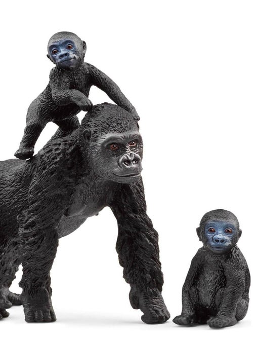 Figurines Wild Life : Famille de Gorilles des Plaines - Kiabi